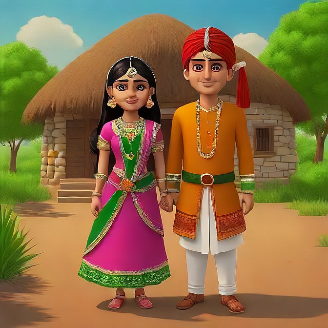 3D cartoon character art